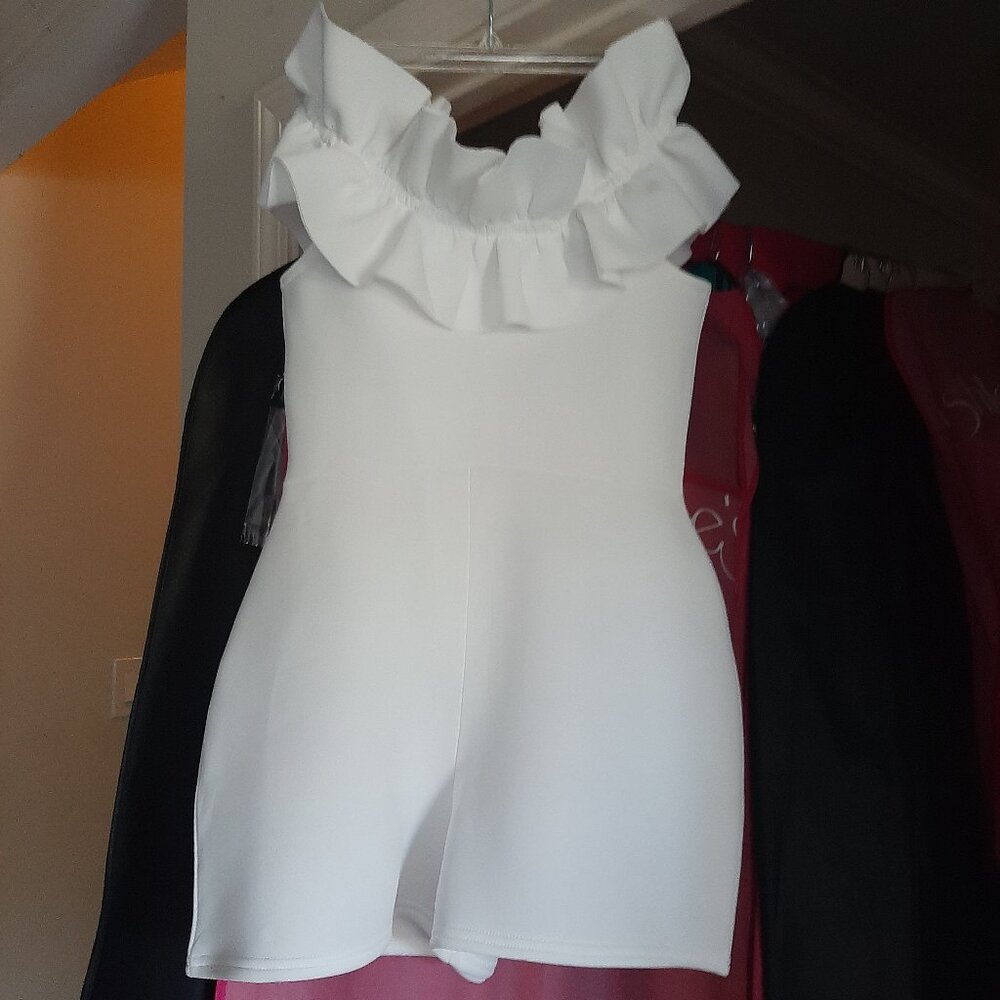 White Romper Size 4